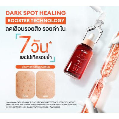 MILLE ACNE POWER SHOT INTENSIVE SERUM (10ml) มิลเล่ แอคเน่ พาวเวอร์ ชอต อินเทนซิฟ เซรั่ม