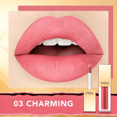 Y.O.U Rouge Velvet Matte Lip Cream วาย โอ ยู ลิปสติก เนื้อแมท บางเบา ติดทนนาน ไม่ติดแมส