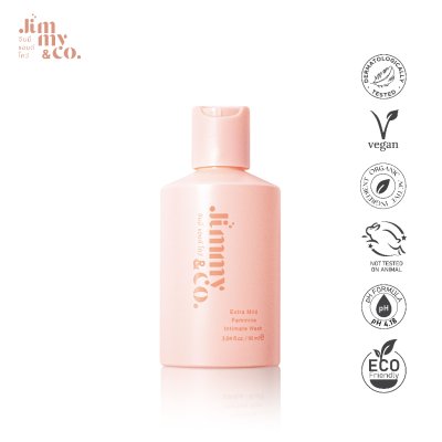 (ใช้โค้ดเหลือ 179.-) Jimmy & co. Extra Mild Feminine Intimate Wash จิมมี่แอนด์โค เซรั่ม ทำความสะอาดจุดซ่อนเร้น