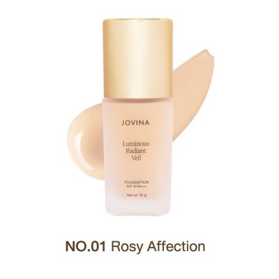 Jovina Luminous Radiant Veil Foundation SPF 30 PA+++ โจวีน่า รองพื้นที่ให้การปกปิดแบบ Medium - Full Coverage
