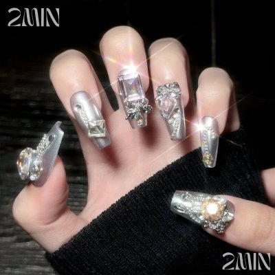 2Min Crystal Armor (1 กล่องมี 10 ชิ้น) เล็บปลอม