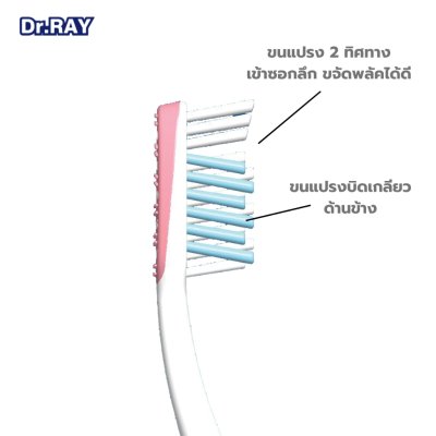 Dr.Ray Stunning ดอกเตอร์ เรย์ สตันนิง แปรงฟัน คละสี