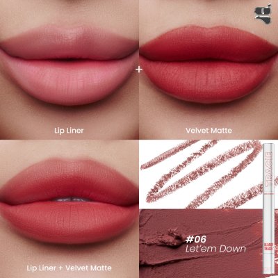 gala camille Blandy Tracie Lip (Liquid Lip 2.6 g Lip Liner 0.16 g) กาล่า กามิลเล่ แบลนดี้ เทรซี่ ลิป ลิปแบบ 2 IN 1