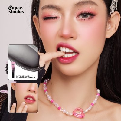  Supershades Let’S Go Black Everynight Lip Balm ลิปบาล์มดำเปลี่ยนสี พร้อมหัวนวดโลหะ