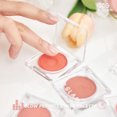 So Glam Glow Perfect Cheek Palette โซ แกลม บลัชออนเนื้อ ครีมโมจิ