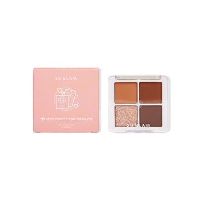 [2 ชิ้น 259.-] So Glam Petite Pocket Eyeshadow Palette โซ แกลม พาเลทอายแชโดว์ 4 เฉดสีในตลับเดียว
