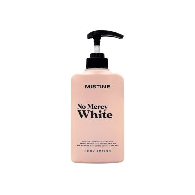 Mistine No Mercy White Body Lotion (400ml) มิสทีน โลชั่น บำรุงผิวกาย สัมผัสผิวดูเรียบเนียน ชุ่มชื่น แลดูอ่อนเยาว์