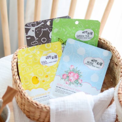 Esfolio Pure Skin Essence Mask Sheet (25ml) เอสโฟลิโอ แผ่นมาส์กหน้า