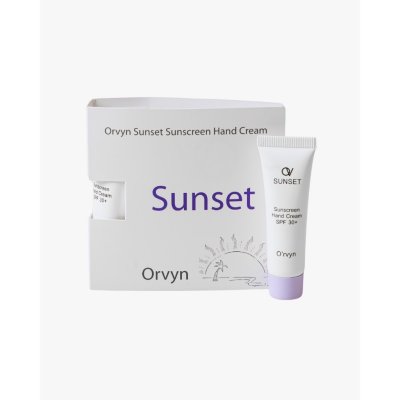 Orvyn Sunset Sunscreen Hand Cream (10g) ออร์วิน ครีมบำรุงมือป้องกันแสงแดด SPF30+