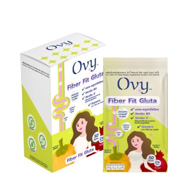 Ovy Fiber Fit Gluta (1 กล่องมี 6 ซอง) โอวี่ ไฟเบอร์ ฟิต กลูต้า