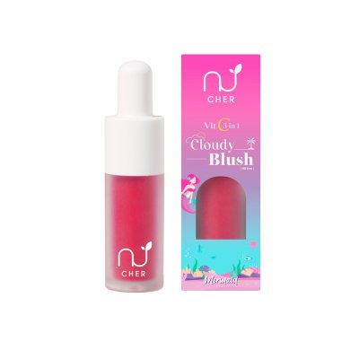 Cher Skincare Vit C 3 In 1 Cloudy Blush (Oil- Free) (4g) บลัชออนเนื้อกำมะหยี่