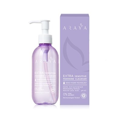 Araya Extra Sensitive Feminine Cleanser ผลิตภัณฑ์ทำความสะอาดจุดซ่อนเร้น