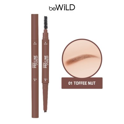 (ใช้โค้ดเหลือ 64.-) BeWiLD Proline Eyebrow บีไวลด์ ดินสอเขียนคิ้ว เนื้อนุ่มลื่น เม็ดสีแน่น กันน้ำ กันเหงื่อ ติดทน