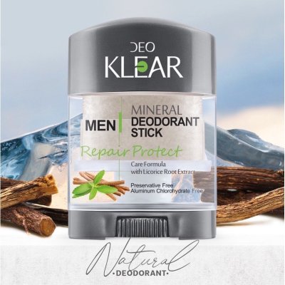  Deoklear ดีโอเคลียร์ Mineral Deodorant Stick (70g) มิเนอรัล ดีโอโดแรนท์ โรลออน สารส้ม