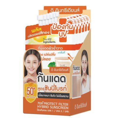 The Ingredients Cica Sunny Bright Hybrid UV Watery Gel SPF50+ PA++++ (7g) ดิ อินกรีเดียนส์ กันแดดผิวฉ่ำวาว