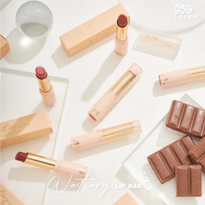 So Glam Watery Lip Bar โซ แกลม ลิปสติกเนื้อกลอสฉ่ำแบบแท่ง