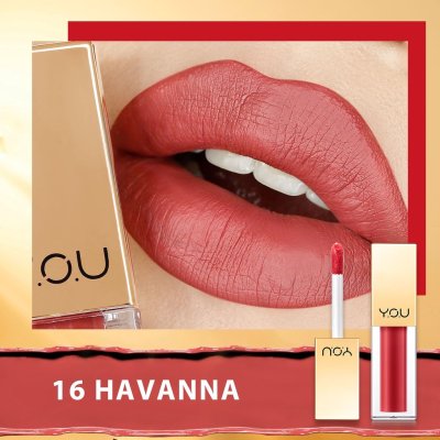Y.O.U Rouge Velvet Matte Lip Cream วาย โอ ยู ลิปสติก เนื้อแมท บางเบา ติดทนนาน ไม่ติดแมส