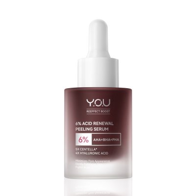 Y.O.U Reeffect Boost 6% Acid Renewal Peeling Serum (20g) วาย.โอ.ยู รีเอฟเฟกต์ บูสท์ 6% แอซิด รีนิววัล พีลลิ่ง เซรั่ม