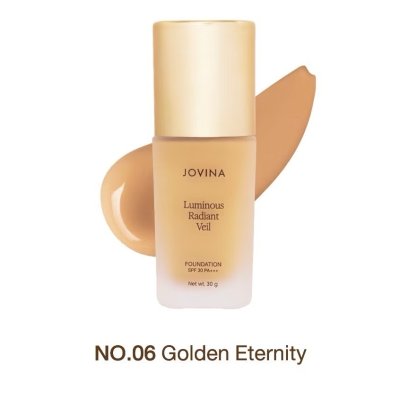 Jovina Luminous Radiant Veil Foundation SPF 30 PA+++ โจวีน่า รองพื้นที่ให้การปกปิดแบบ Medium - Full Coverage