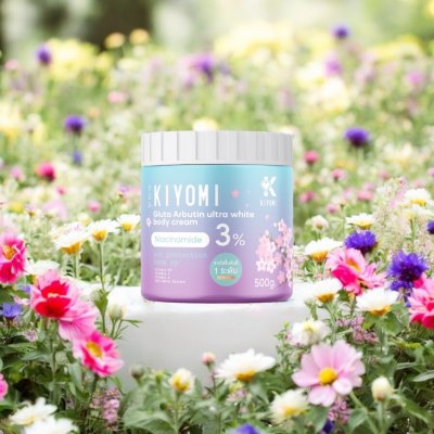 Kiyomi Gluta Arbutin Ultra White Body Cream (500g) คิโยมิ กลูต้า อาร์บูติน อัลตร้าไวท์ บอดี้ครีม