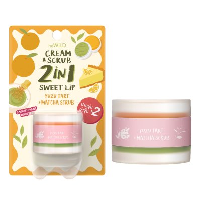 (ใช้โค้ดเหลือ 49.-) BeWiLD 2in1 Cream Scrub Lip บีไวลด์ ลิปสครับ 2in1