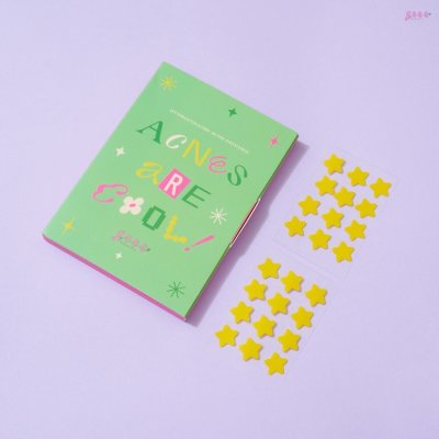 Grrrbeauty Star Catcher Grrr Hydrocolloid Acne Patches (2 แผ่น 24 ชิ้น) เกอบิวตี้ แผ่นแปะสิว ลายดาว