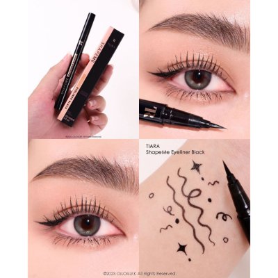 Tiara ShapeMe Eyeliner Black เทียร่า อายไลเนอร์สีดำสนิท เส้นเรียวเล็ก