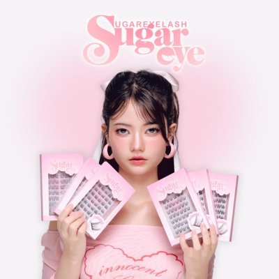 [แถมฟรี! แหนบ] Sugareye ชูการ์อาย ขนตาปลอม กาวในตัว กาวเจลลี่ ไม่เป็นอันตรายต่อดวงตา ไม่แสบไม่คัน