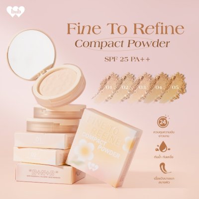 Barenbliss Bloomatte Fine To Refine Compact Powder แบร์แอนด์บลิซ บลูมแมท ไฟน์ ทู รีไฟน์ คอมแพค พาวเดอร์