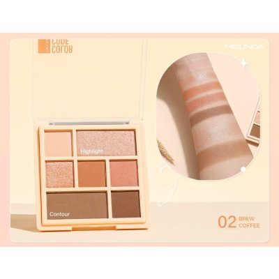Meilinda Color Code Blush&Eye Palette เมลินดา พาเลทท์อายแชโดว์ พร้อมบลัชออน