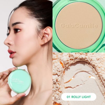 Gala Camille Rolly Pop Soft Matte Foundation Powder SPF 35 PA+++ (10g) กาล่า กามิลเล่ โรลลี่ ป๊อป ซอฟท์แมตต์ฟาวน์