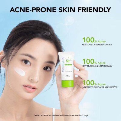 Y.O.U Acne Sunscreen (30g) ยู ครีมกันแดดดูแลสิวที่เบาสบายเป็นพิเศษและสดชื่น