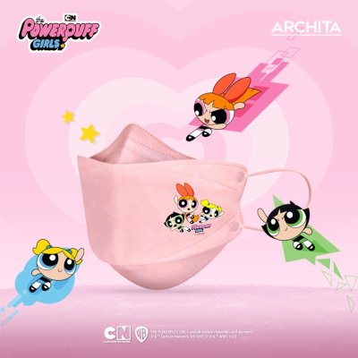 Archita The Powerpuff Girls Disposable Mask (15ชิ้น) อาชิตา หน้ากากอนามัยป้องกันฝุ่น PM2.5