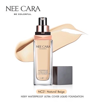 Nee Cara Waterproof Foundation N589 นีคาร่า รองพื้น ปกปิดจุดด่างดำ กันน้ำกันเหงือ