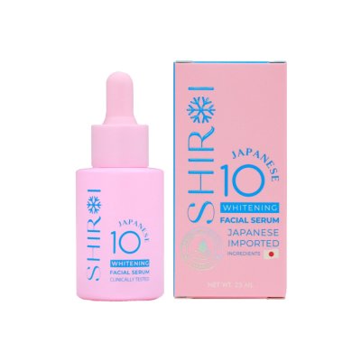 Shiroi Japanese 10 Whitening Facial Serum (25ml) ชิโรอิ ไวท์เทนนิ่ง เฟเชี่ยล เซรั่ม