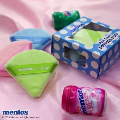 Rude Mentos Pure Fresh Powder Puff (1 กล่องมี 3 ชิ้น) รู้ด เซ็ตพัฟแต่งหน้า ลิมิเต็ดเอดิชั่นจากเมนทอส