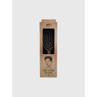 Yao Hairbrush Scalp Moving Vent Brush (Wooden Texture) เย่า แปรงหวีผม สำหรับผู้ชาย และคนผมบาง