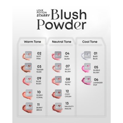 LovePotion Starry Blush Powder (2.8g)  เลิฟ โพชัน สตาร์รี บลัช พาวเดอร์