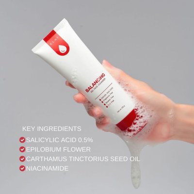 Klay Balancing Gel Face Cleanser เจลใสล้างหน้า สูตรอ่อนโยนพิเศษ ช่วยทำความสะอาดผิวหน้าได้