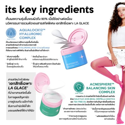 La Glace Pads (160ml) ลา กลาส โทนเนอร์แพด