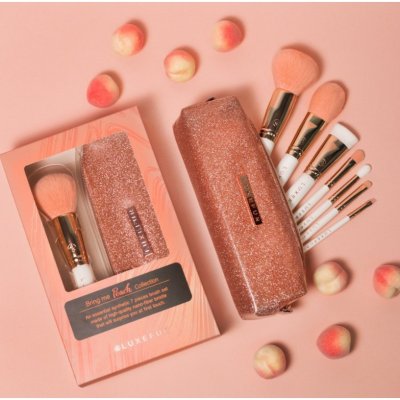 LUXEFUR ลุคซ์เฟอร์ เซตแปรงแต่งหน้า รุ่น Bring Me Peach Collection (Set7 Pieces)