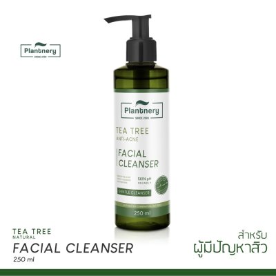Plantnery Tea Tree Facial Cleanser (250ml) แพลนเนอรี่ เจลล้างหน้า สูตรลดสิว ควบคุมความมัน กระชับรูขุมขน