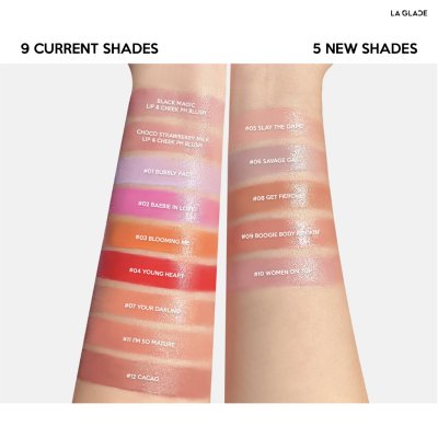 La Glace Baebie Vibes Cream Blush (3.8g) - แพ็คเก็จใหม่ ลากลาส บลัชออนแพคเกจใหม่