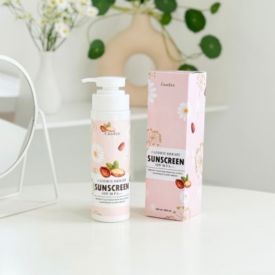 Candice brigh sunscreen (250ml) แคนดิส ไบร์สกรีน กันแดดสำหรับผิวกาย