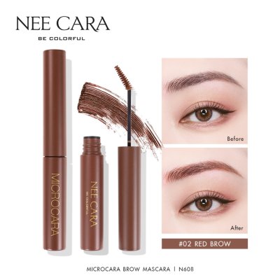 Nee Cara Microcara Brow Mascara N608 (6g) นีคาร่า มาสคาร่าคิ้ว 608