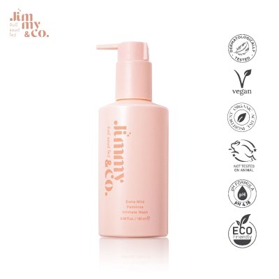 (ใช้โค้ดเหลือ 179.-) Jimmy & co. Extra Mild Feminine Intimate Wash จิมมี่แอนด์โค เซรั่ม ทำความสะอาดจุดซ่อนเร้น