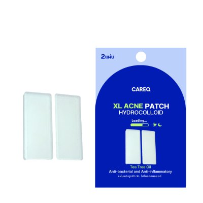 CareQ Xl Acne Patch Hydrocolloid (1 ชุดมี 2 ชิ้น) แอคเน่ แพทช์ ไฮโดรคอลลอยด์ เอ็กแอล