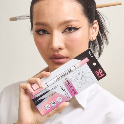 Sweet Heart Abstract Duo Liquid & Gel Eyeliner (0.6 + 0.2g) แอบสแตร็กต์ ดูโอ้ ลิควิด แอนด์ เจล อายไลเนอร์