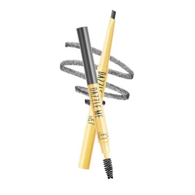 Dazzle Me Brow Likey แดซเซิล มี ดินสอเขียนคิ้ว รูปทรงปลายหยดน้ำ นุ่มลื่น  พร้อมแปรงปัดคิ้ว