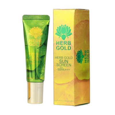 Herb Gold Sunscreen SPF 50 PA+++ (15g) เฮิร์บ โกลด์ ซันสกรีน เอสพีเอฟ 50 พีเอ+++